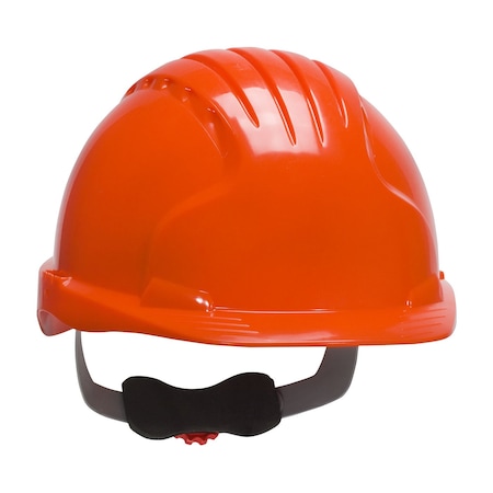 Jsp Cap Style Hard Hat with HDPE Shell, 6-Point Polyester Suspension and Wheel Ratchet Adjustment 280-EV6151-OR