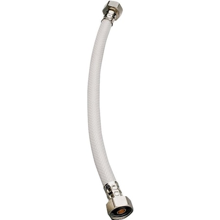 Plumb Pak EZ Series Sink Supply Tube, 1/2 in Inlet, FIP Inlet, 1/2 in Outlet, FIP Outlet, Vinyl Tubing, 16 in L PP23884