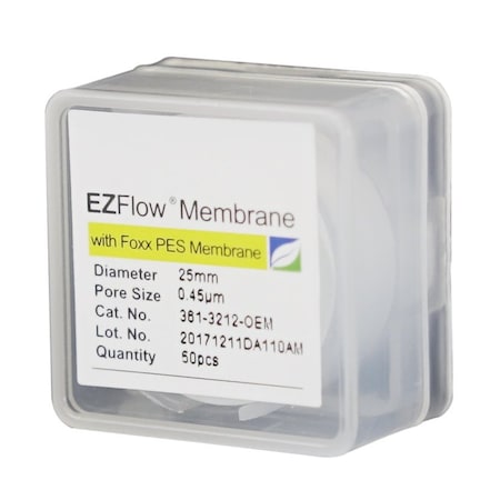 Foxx Life Sciences EZFlow PES Membrane Filters, 0.45 um, 13 mm Diameter Filter Discs, Non-Sterile, 100PK 361-3113-OEM