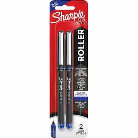 Sharpie Rollerball Pen, Needle Point 0.5mm, Blue Ink, 12PK 2093198