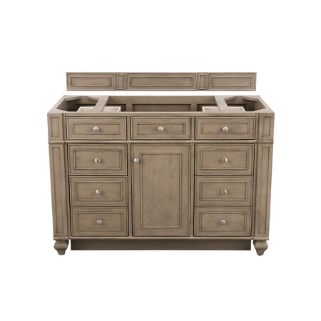 James Martin Vanities Vanity, without top, Whitewashed Walnut, 47.9 in W x 22.9 in D, 157-V48-M-WW