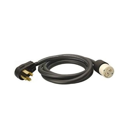 Southwire 10FT 30A 125/125V 14-30P Straight Plug To 30A 125/250V L14-30 Connector - Black 18540008