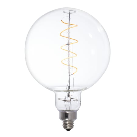 Bulbrite LED Grand Spiral Filament G63 Globe Shaped Light Bulb, 60 W Equivalent, Medium Base (E26), 2200K 776302