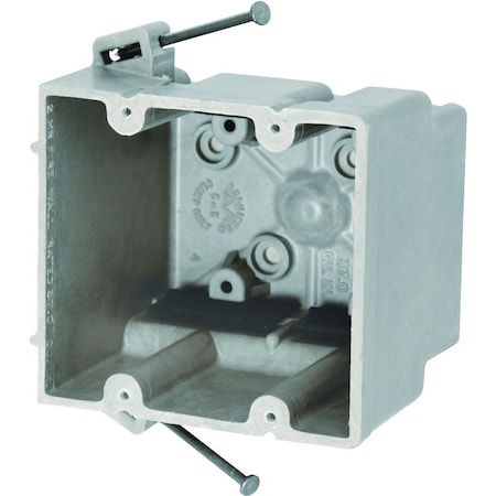 Fiberglassbox Electrical Box, 2-Gang, Fiberglass/Polyester, Beige/Tan, Wall Mounting 2300-NK