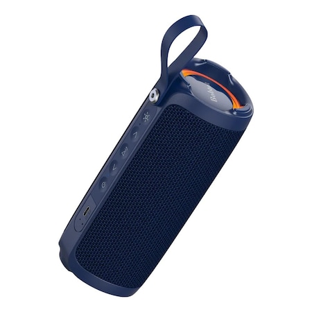Bobtot Portable Bluetooth Speaker, Blue, IPX6 Waterproof Speaker w/Bass, 15W, RGB, 15H Playtime, Dual 803783