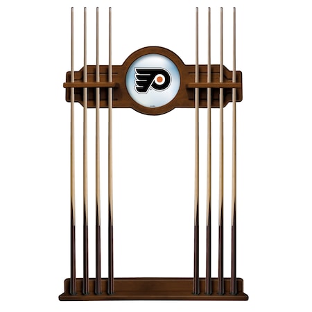 Holland Bar Stool Co Philadelphia Flyers Cue Rack in Chardonnay Finish CueChrdPhiFly