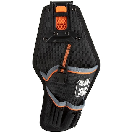 Klein Tools Pouch, Drill Pouch, Modbox, Black/Gray/Orange, Polyester, 9 Pockets 55836MB