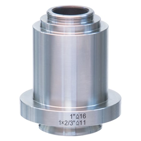 Amscope 1X Stainless Steel C-mount Camera Adapter for Leica Microscopes AD-C10-LC