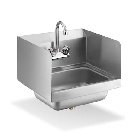 Steel Works Space Saver Hand Sink, Wall Mount, 15-3/4"X12"X13"H SWHS-12-SP