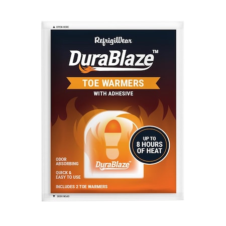 Refrigiwear Toe Warmer, Up to 8 hr, Shake, 140  Degrees F Avg. Temp. 074TW000000