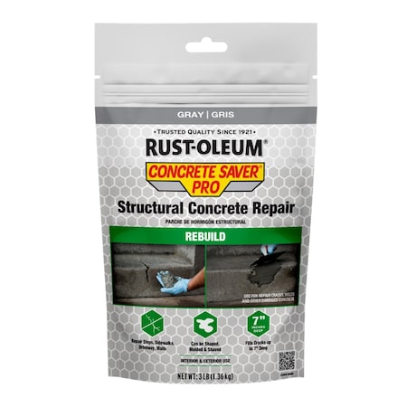 Rust-Oleum Concrete Repair Compound, 3 lb, Gray 392532