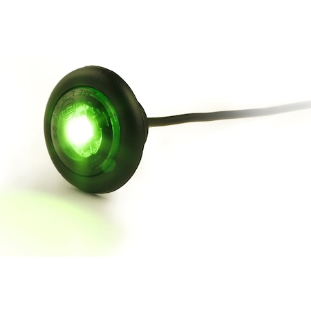 Grote Clearance Marker Light, LED, Green 60824
