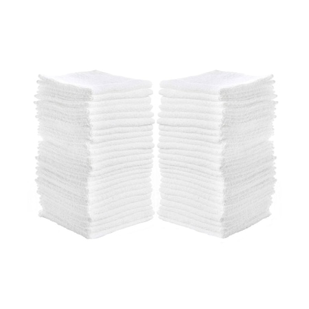 Bsl Bulk Economy Terry Cotton Washcloth 12in x 12in - 1 Dozen, PK12 3115-1D