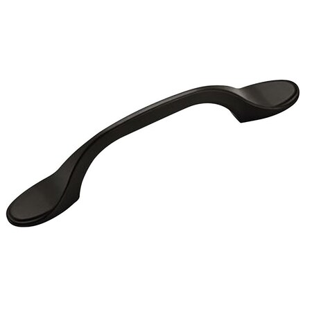 Amerock Allison Series Cabinet Pull, 5 in L Handle, 1116 in H Handle, 1 in Projection, Zinc, Matte Black BP21935FB
