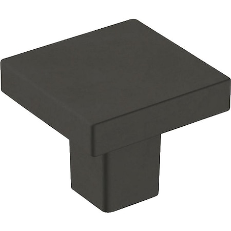 Amerock Monument BP36905FB Cabinet Knob, 1 in Projection, Zinc, Matte Black, 6PK 6PK36905FB