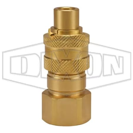 Dixon Dix-Lock N Series Bowes Interchange Female Quick Disconnect Coupler, 3/8-18 Nominal, 300 psi Pressu N4F3-B