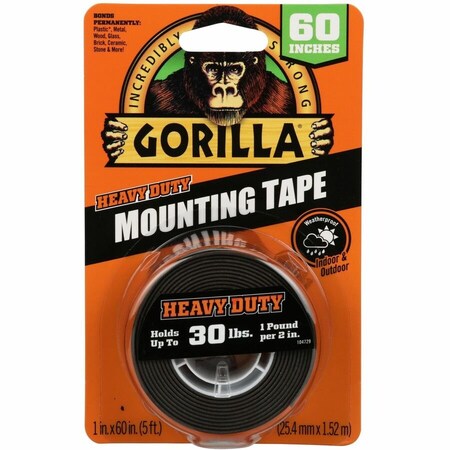 Gorilla Glue Heavy Duty Mounting Tape, Black GOR6055002