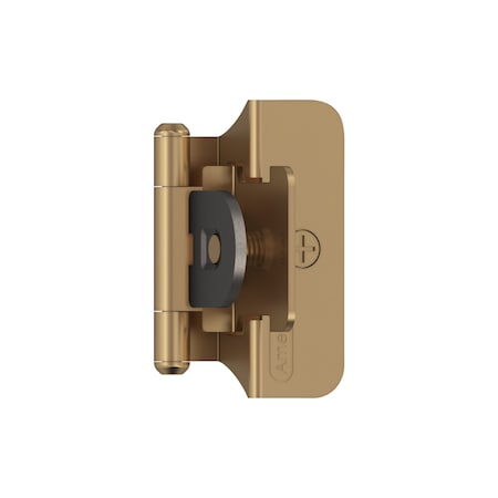Amerock 1/4in 6mm Overlay Double Demountable Champagne Bronze Cabinet Hinge, 1 Pair BPR8701CZ