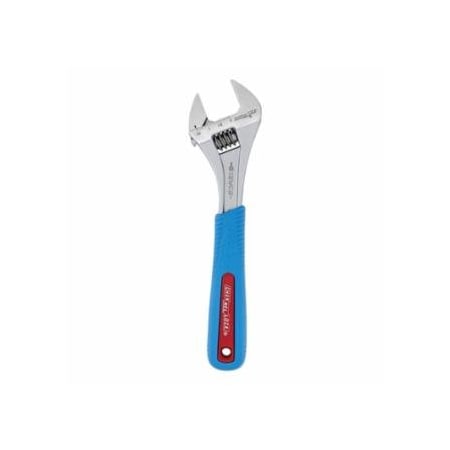 Channellock Code Blue Adjustable Wrench, 12 in, 1-1/2 in, Chrome 140-812WCB-BULK