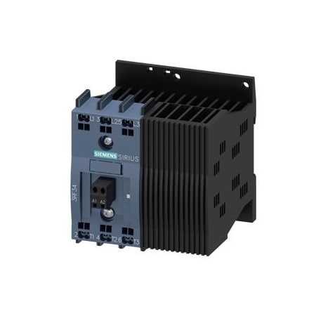 Siemens Solid-state contactor 3-phase 3RF3 AC 53 / 16 A / 40 Degrees C 48-480 V / 110-230 3RF3416-2BB24