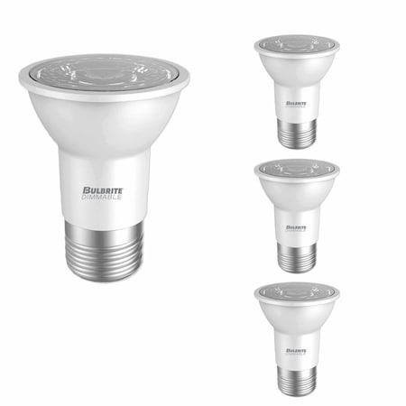 Bulbrite LED Filament 6.5W Dimmable PAR16 Light Bulbs, Frost Glass, Medium E26 Base, 3000K, 500lu, 4PK 862812