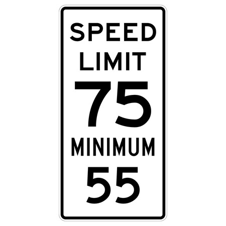 Sign Solutions Usa Traffic Sign, 24 in Width, Aluminum Sign, Vertical Rectangle DUS10DWT2448R2-4a755