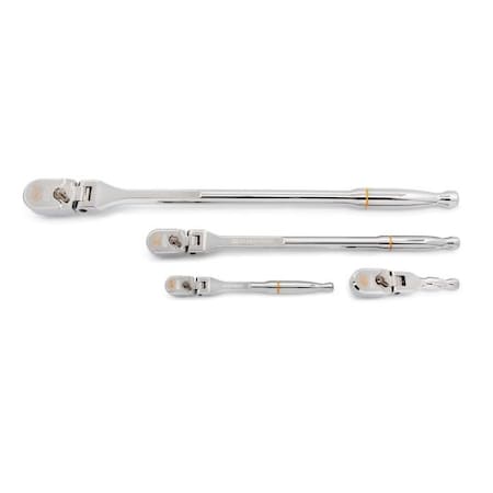 Gearwrench Teardrop Ratchet Set, Flex Head, 4 PC 81230XP