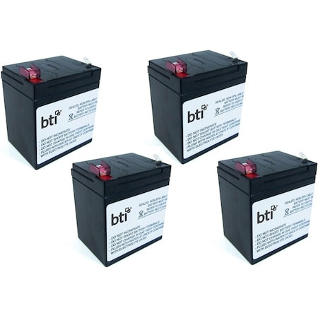 Battery Technology SEALED LEAD ACID BATTERY SP12-5-T2 4PK SP12-5-T2, 12V, 5A, THIS IS A PACK OF 4 SP12-5-T2-4PK-BTI
