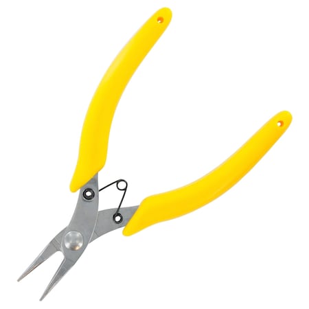 Multicomp Pro Pliers, Hobby, Round Nose, Smooth Jaw, Comfortable Insulated Grips, Stainless Steel, 5.31in. L MP012512