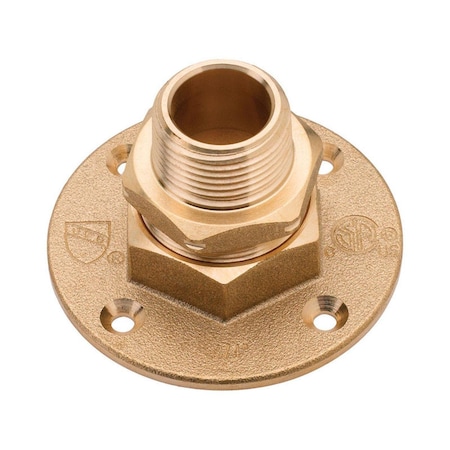 Home-Flex 0.75 in. Brass Termination Flange 4883799