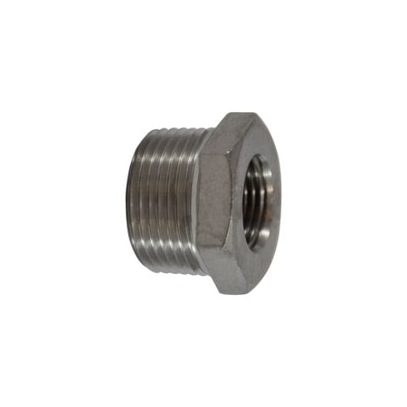 Midland Industries BUSHING HEX 1IN MPT 1/4IN FPT 304SS 62510