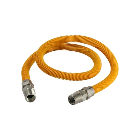 Proline Series 36-in 3/8-in ID Yellow Coated CSST Gas Connector -  1/2-in MIP x 1/2-in MIP G038YE101036
