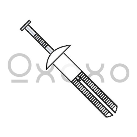 Oxoxo 1/4X3/4 Mushroom Head Nail In Anchor Nylon, 100PK 283223