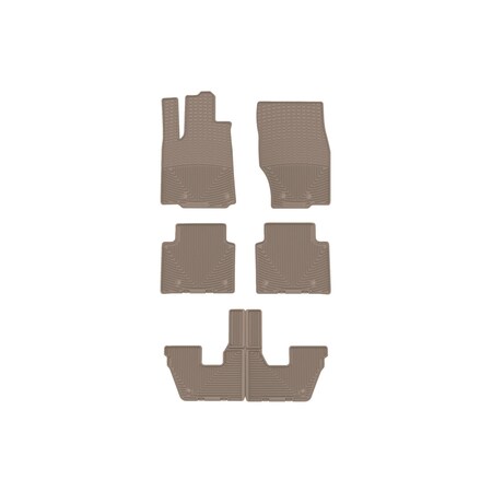 Weathertech Tan, Front, Rear, and Rear All Weather Floor Mats W614TN-W615TN-W616TN