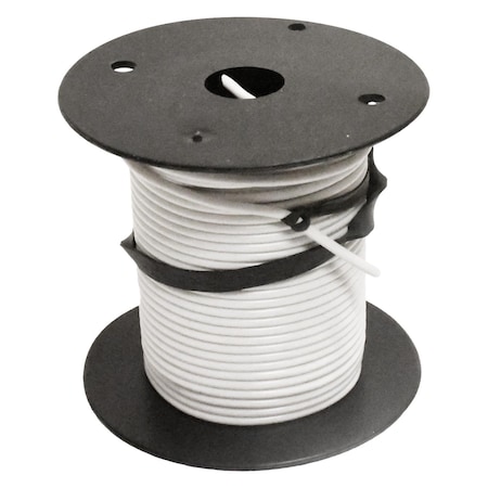 Auveco Primary Wire 18 Gauge White 100 Feet 12424