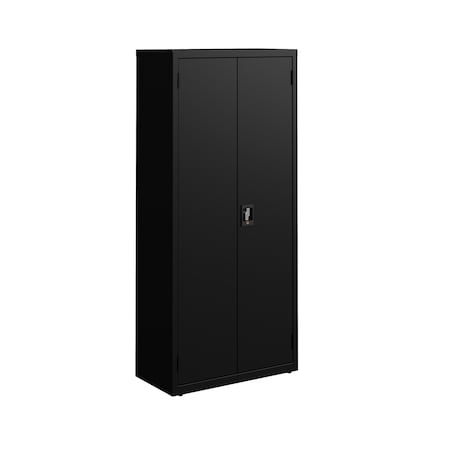 Hirsh Storage Cabinet, 66 in H, 30 in W, 15 in D, Black, 4 Shelves 26147