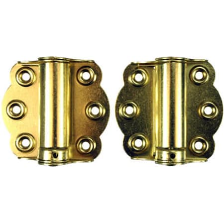 Wright Products V650 2.75 in. Plated Brass Finish Adjustable Hinge, 2PK 130869