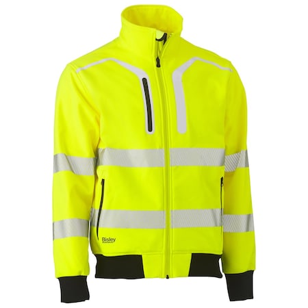 Bisley ANSI Type R Class 3 Soft Shell Jacket 333M6979T-YEL/L