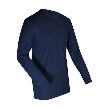 Magid AR Defense NFPA 70E CAT1 4.5 oz. Jersey Arc-Rated Knit Shirt, Size NVL ARS450NVL