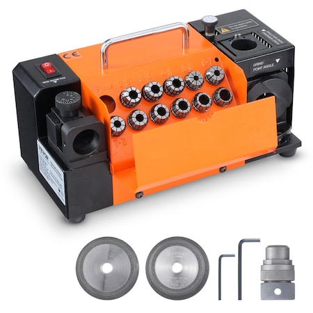 Vevor Drill Bits Sharpener 3-13mm Bits Grinder Sharpener & 11 Collets MR-13B