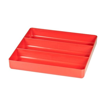 Ernst Manufacturing Drawer Tray, Red, 1 1/2" H, Stackable 5020