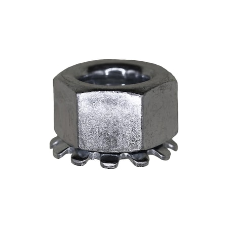 Auveco 3/8in-16 Hex Keps Lock Washer And Nut Zinc, 100PK 3500