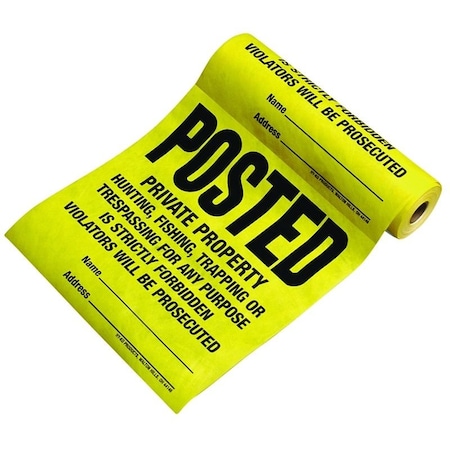 Hy-Ko Posted Private Property Tyvek Sign TSR-100