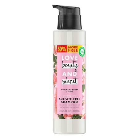 Love Beauty & Planet Blooming Color Murumuru Butter & Rose Sulfate Free Shampoo, 20.25 Ounce, 4PK 68547323