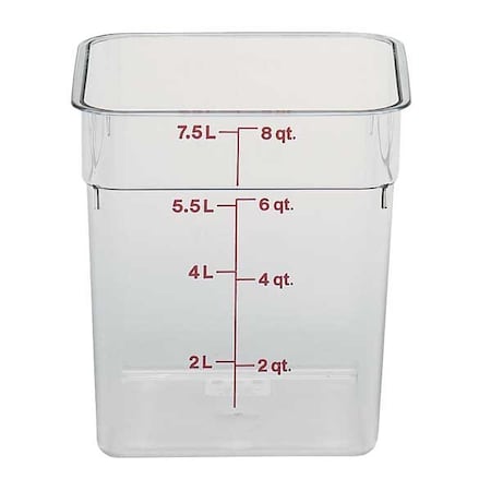 Cambro Food Storage Containers, PK 6 CA8SFSCW135