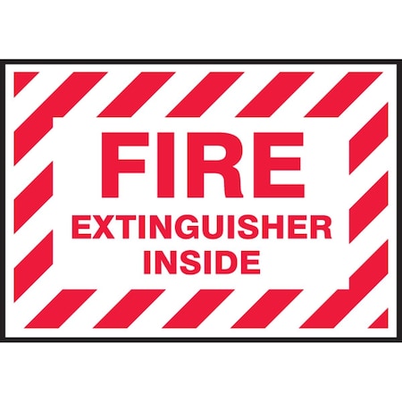Accuform FIRE EXTINGUISH ER LABEL FIRE LFXG518XVE