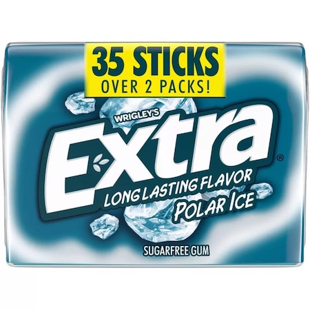 Extra Sugar Free Polar Ice Chewing Gum 1 pk WMW27612