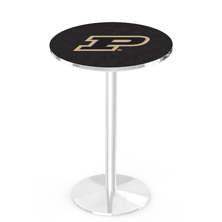 Holland Bar Stool Co 42" Chrome Purdue Pub Table, 36" dia. Top L214C4236Purdue