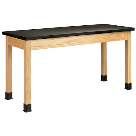 Diversified Spaces Plain Apron Table, Oak, Wood Frame, 60 in W, Oak P7606K30E