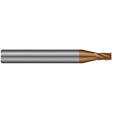 Harvey Tool Miniature End Mill-5 Flute-Square, 739470-C10, Ti-Nano, .070" Cutter Diameter, .105" Length of Cut 739470-C10